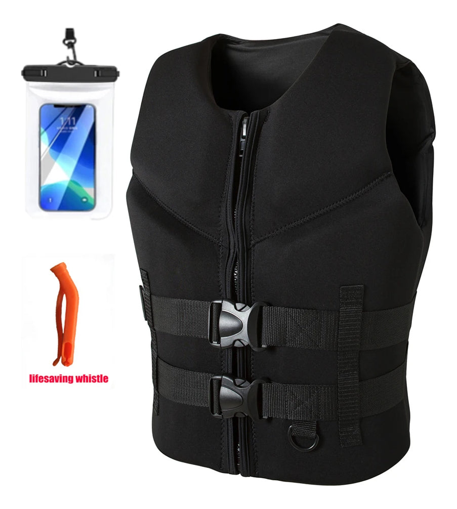 adult Life Jacket Neoprene Buoyancy Vest Anti-collision
