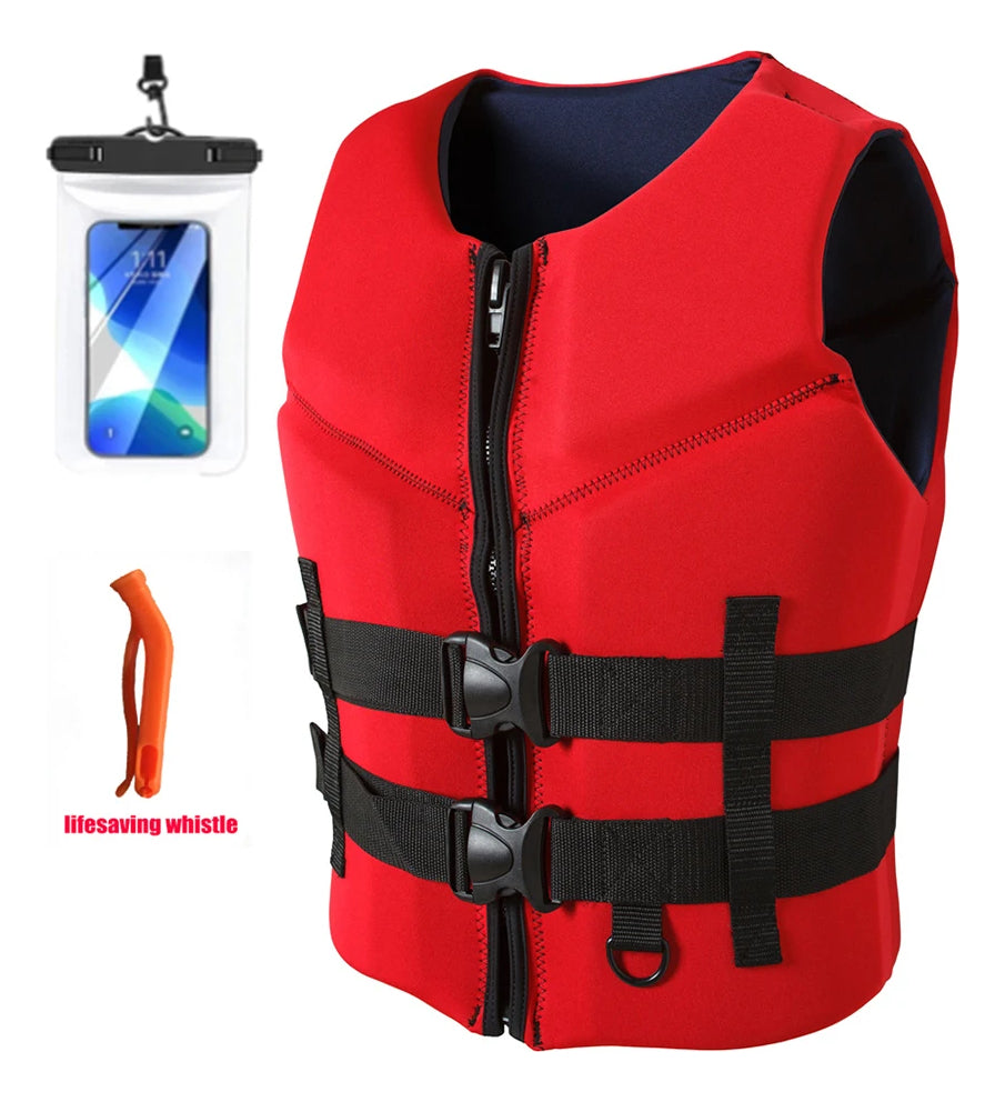 adult Life Jacket Neoprene Buoyancy Vest Anti-collision