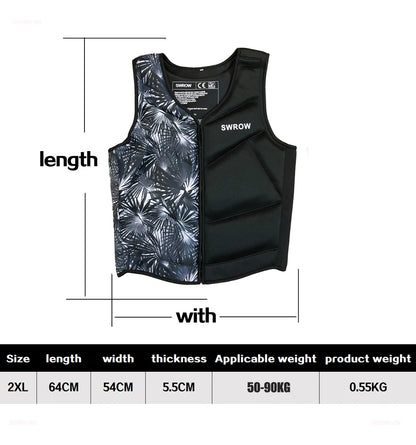 adult Life Jacket Camouflage Print Buoyancy Vest Portable
