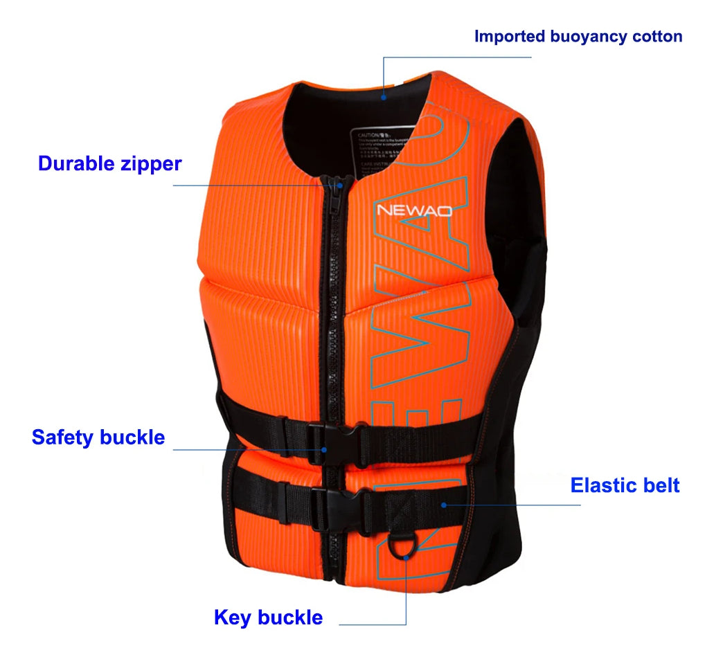adult Life Jacket Neoprene Safety Life Jacket Water Sports