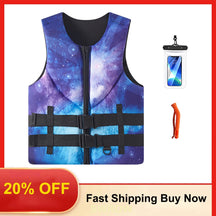 adult Neoprene Life Jacket, Super Buoyant For Water Use
