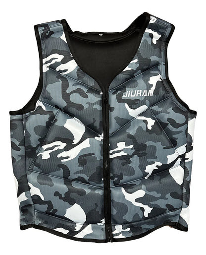adult Life Jacket Camouflage Print Buoyancy Vest Portable
