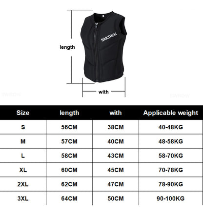 men's Women's Professional Buoyancy Suit Portable Vest