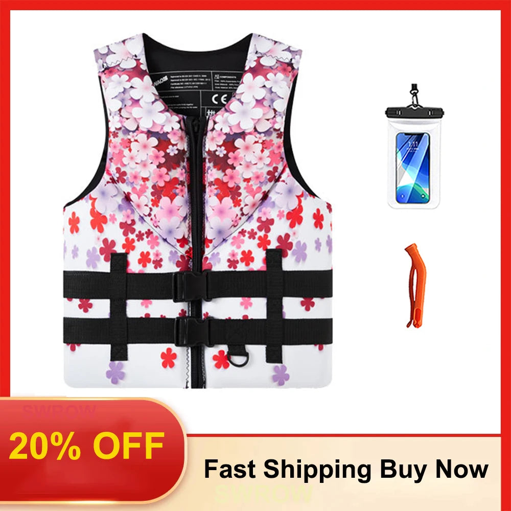 Adult Life Jacket Super Buoyant Surfing Vest Water Life Jack