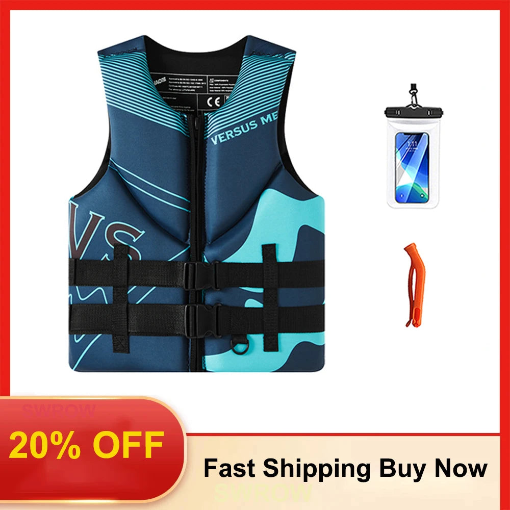 Adult Life Jacket Super Buoyant Surfing Vest Water Life Jack