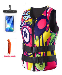 adult Life Jacket Neoprene Buoyancy Vest Anti-collision