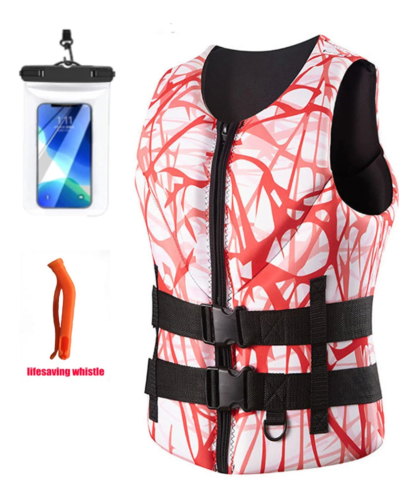 adult Life Jacket Neoprene Buoyancy Vest Anti-collision