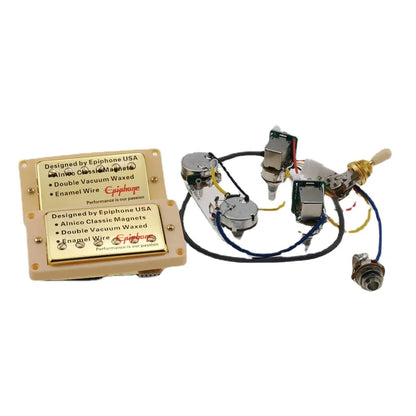 LP Standard Humbucker Pickups 4C with Push Pull Wiring Harness for Gift, Guitar Pickups