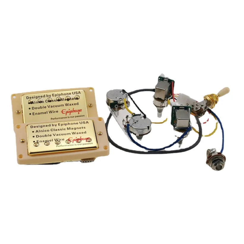 LP Standard Humbucker Pickups 4C with Push Pull Wiring Harness for Gift, Guitar Pickups