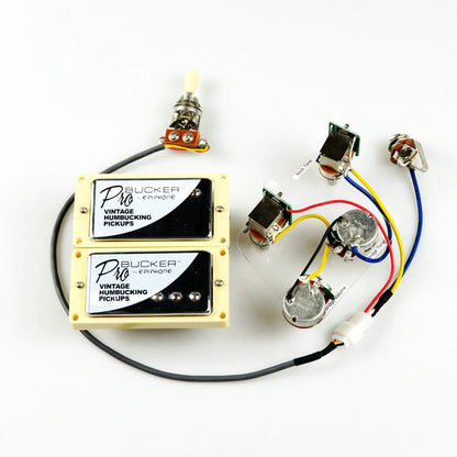 Standard PRO Bucker Alnico 5 Humbucker Pickup Electric Guitar Pickups With Wiring Harness Set