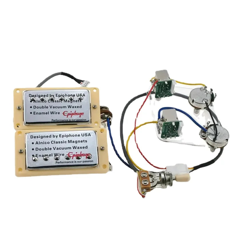 LP Standard Humbucker Pickups 4C with Push Pull Wiring Harness for Gift, Guitar Pickups