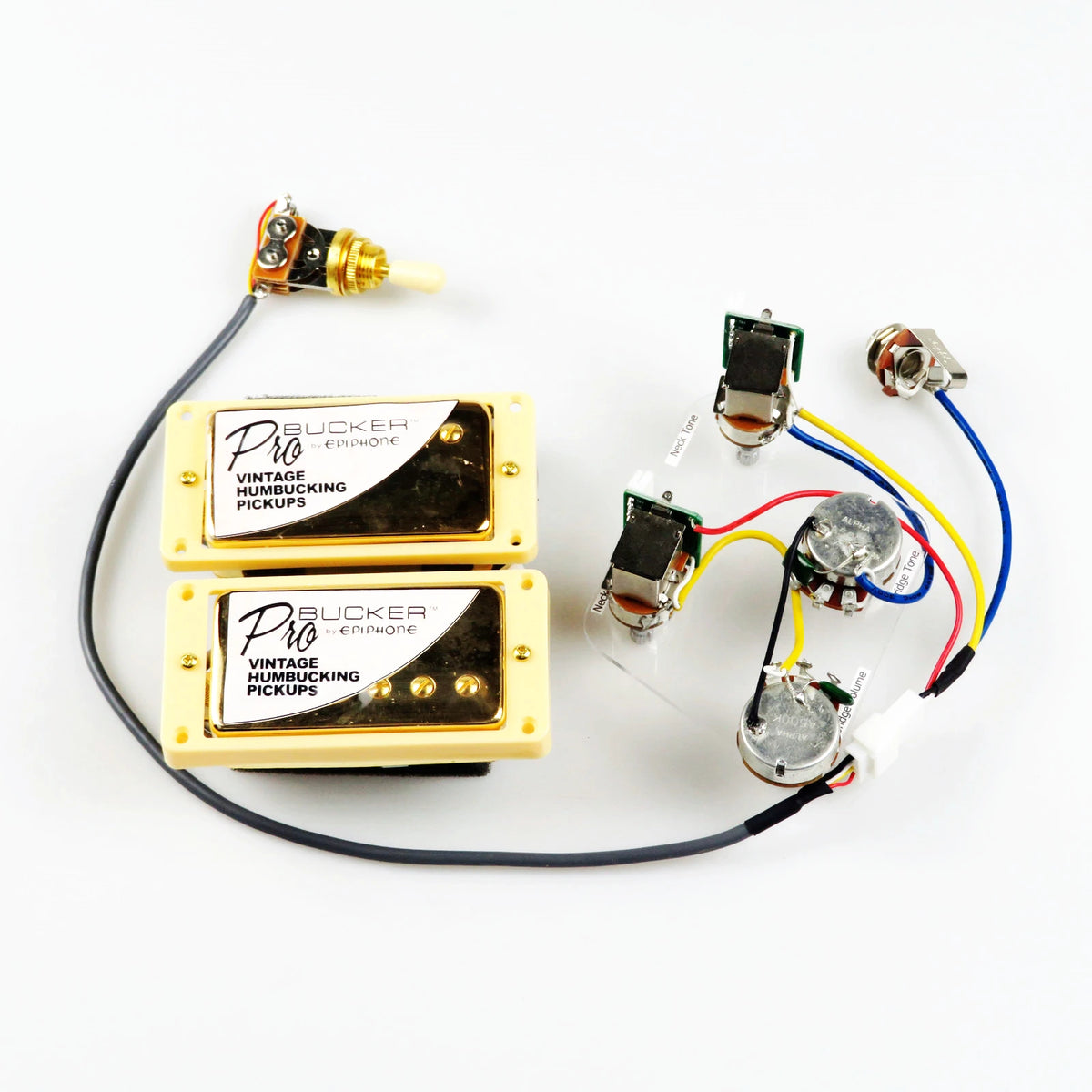 Standard PRO Bucker Alnico 5 Humbucker Pickup Electric Guitar Pickups With Wiring Harness Set