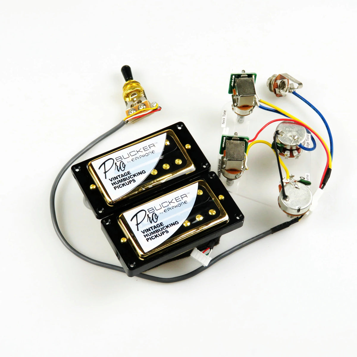 Standard PRO Bucker Alnico 5 Humbucker Pickup Electric Guitar Pickups With Wiring Harness Set