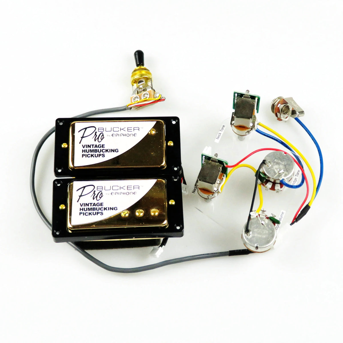 Standard PRO Bucker Alnico 5 Humbucker Pickup Electric Guitar Pickups With Wiring Harness Set