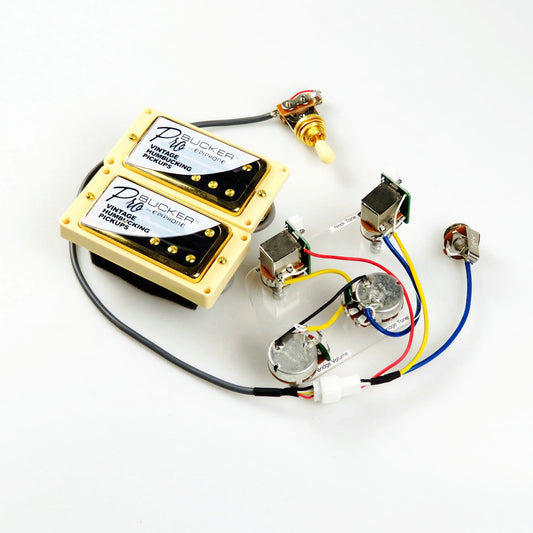 Standard PRO Bucker Alnico 5 Humbucker Pickup Electric Guitar Pickups With Wiring Harness Set