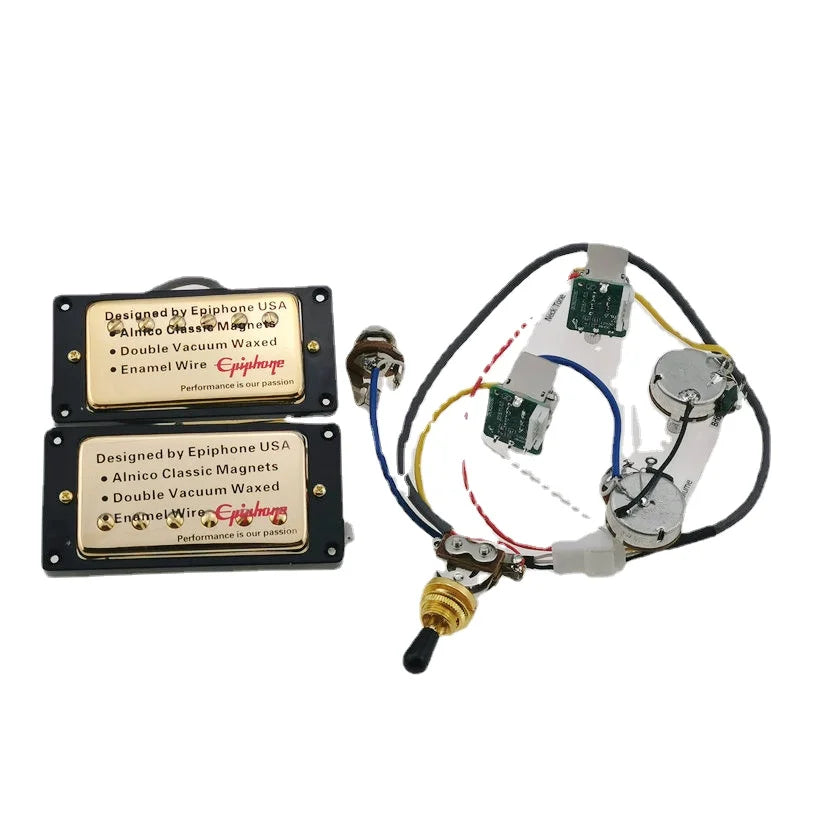 LP Standard Humbucker Pickups 4C with Push Pull Wiring Harness for Gift, Guitar Pickups