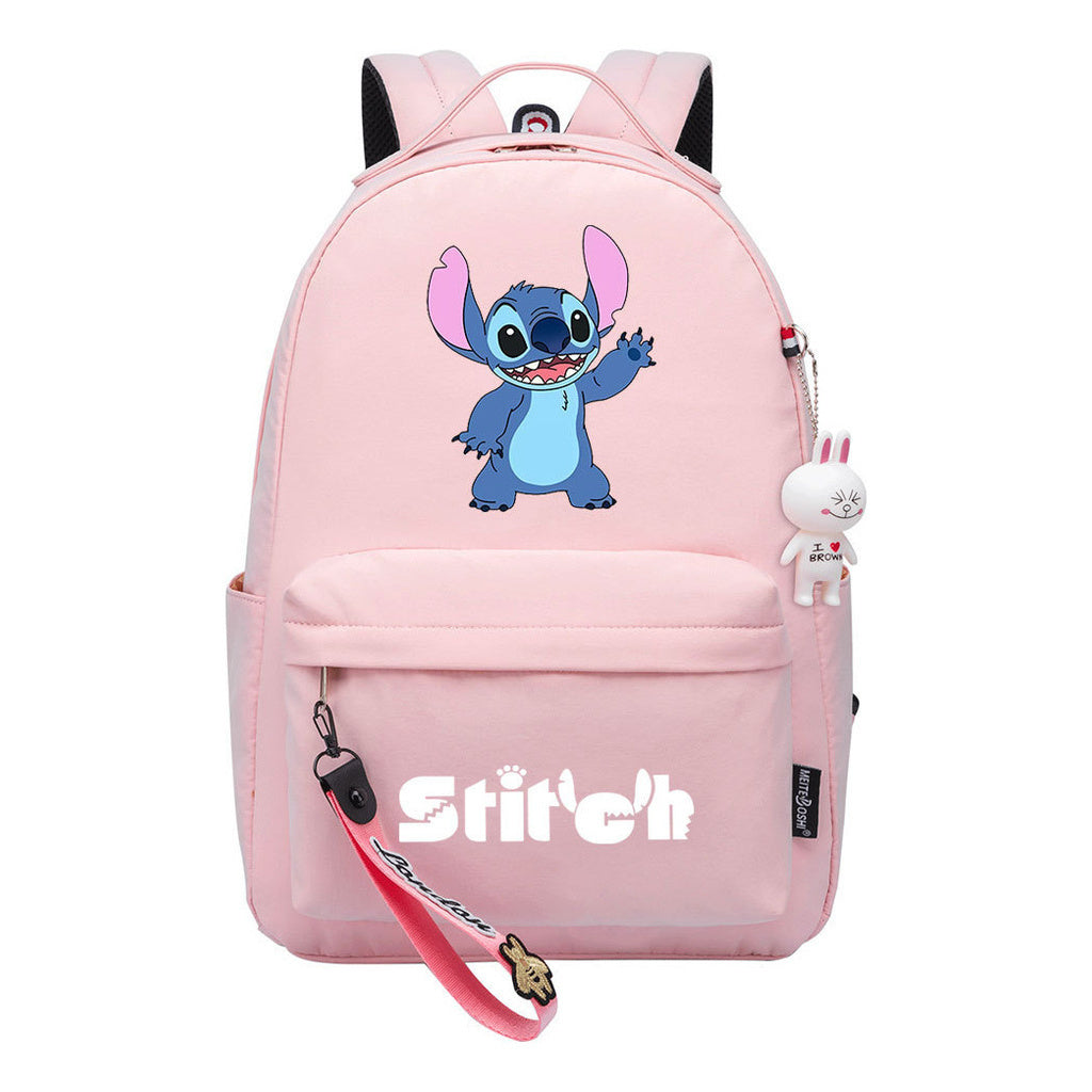 Interstellar Baby Stitch Printed Student Backpack, Casual Travel Bag, Girl Backpack