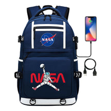 Fashionable Space Printed Usb Student Backpack Backpack Leisure Travel Backpack
