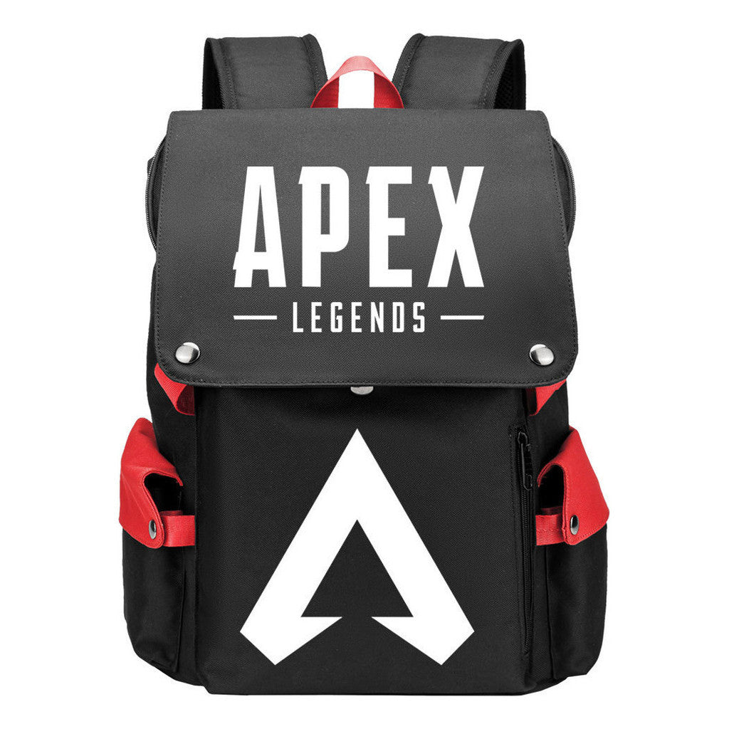 Apex Hero Print Usb Charging Cap Head Style Student School Bag Casual Backpack