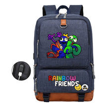 Rainbow Friend Usb Youth School Bag Leisure Travel Backpack