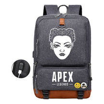 Apex Hero Print Usb Student Backpack Travel Backpack