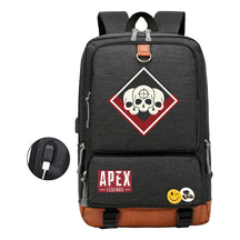 Apex Hero Print Usb Student Backpack For Leisure Travel Backpack