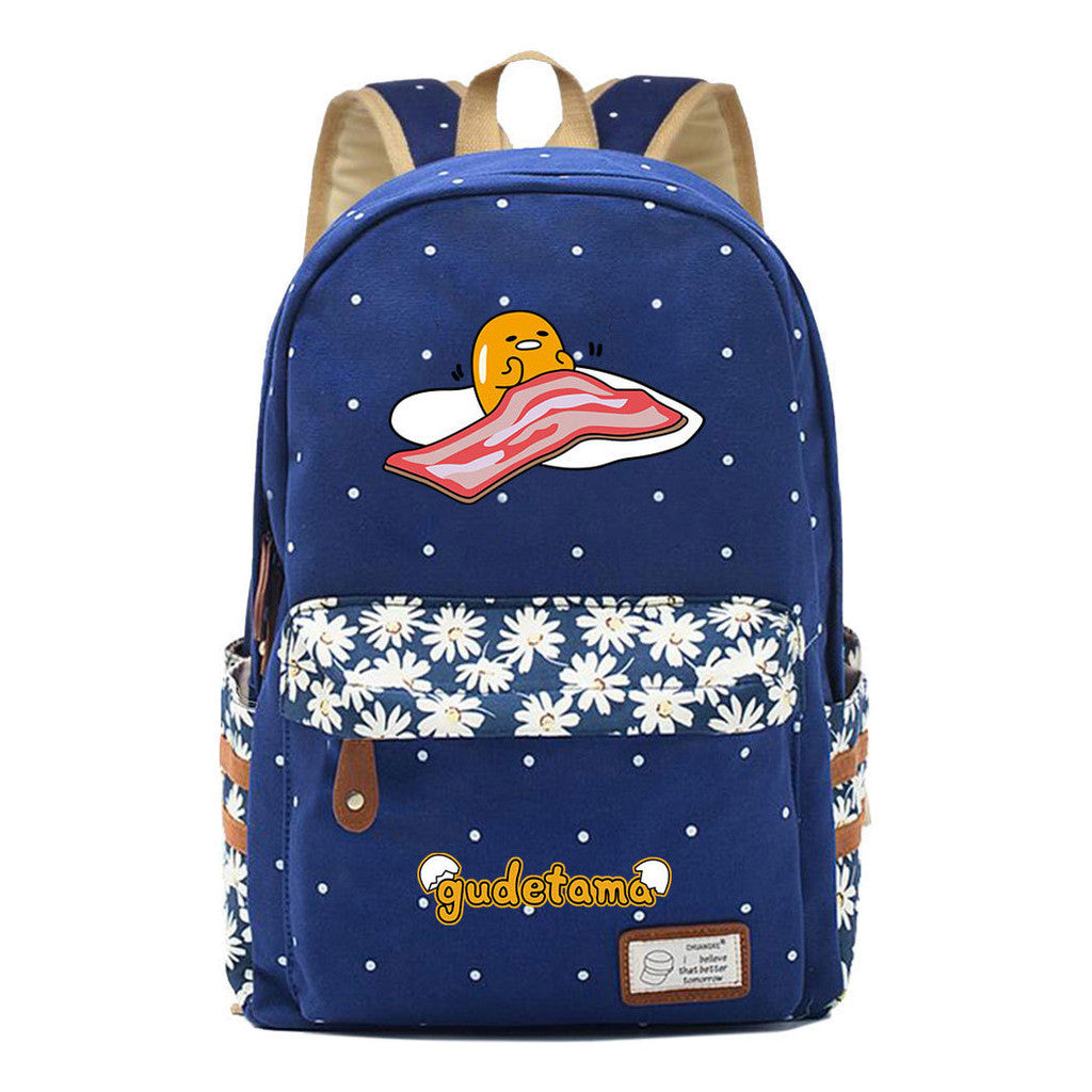 Cartoon Day Marvel Egg Yolk Student School Bag Leisure Backpack