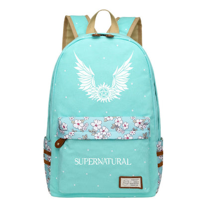 Evil Power Printed Youth And Girls School Bag Fashion Boy's And Girl's Leisure Backpack