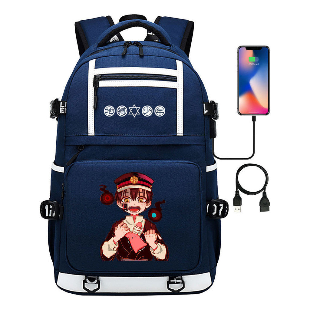 Usb Youth Student School Bag Men's And Women's Backpack Leisure Travel Backpack