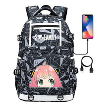 Printed Usb Youth Student Backpack Men's And Women's Backpack Leisure Travel Backpack