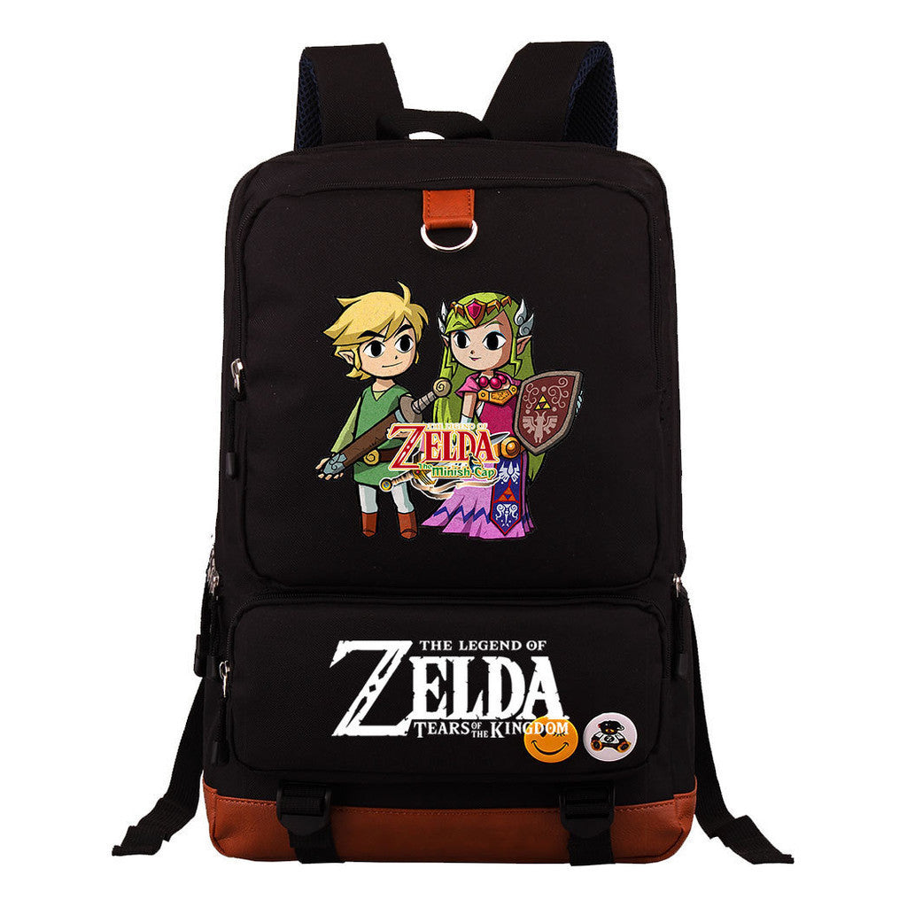 Printed Teen School Bag Travel Bag Backpacks