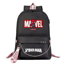 Superhero Printed Teenage Student Backpack For Boys And Girls, Casual Woven Strap Backpack