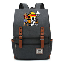 Anime Pirate King Luffy Printed Youth School Bag For Men And Women With Casual Belt Buckle Classic Backpack