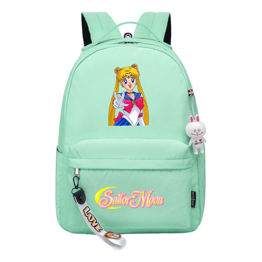 Beautiful Girl Warrior Printed Youth Student School Bag Men's And Women's Leisure Bag Women's Backpack