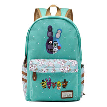 Toy Bear Game Fashion Printed Teenage Girls Student School Bag Men's And Women's Casual Canvas Backpack