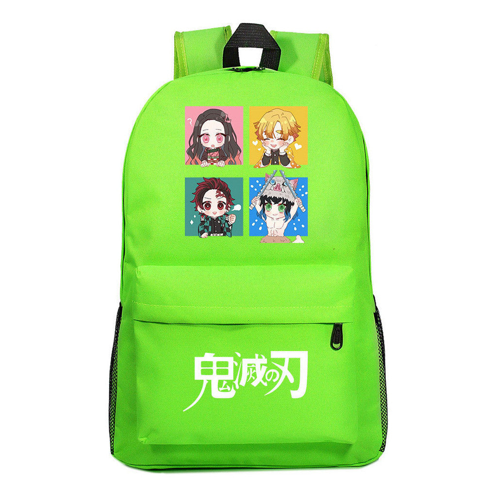 Cartoon Fashion Printed Youth Student Backpack Men And Women's Leisure Backpack