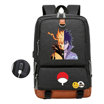 Naruto Printed Usb Student Backpack For Leisure Travel Backpack