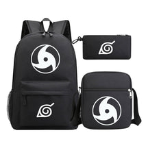 Anime Naruto Starry Sky Youth School Bag Three Piece Set For Men And Women Backpack Set