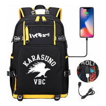 Volleyball Youth Usb Large Capacity Youth Student School Bag Men's And Women's Leisure Travel Backpack