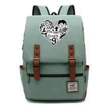 School Of Witchcraft And Wizardry Printed Youth Student School Bag Casual Belt Buckle Classic Backpack