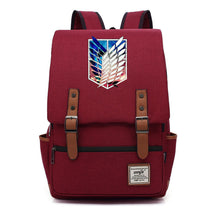 The Giant Of Manga Attack Printed Teenage Student Backpack For Men And Women With Casual Belt Buckle Classic Backpack  38*27*12.5cm
