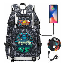 Printed Youth Student School Bag Large Capacity Leisure Travel Backpack