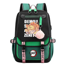 Cartoon Fashion Usb Student Backpack With Casual Woven Strap Flip Back Backpack