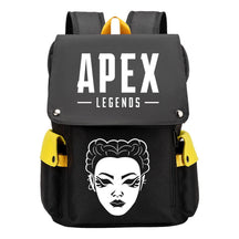 Apex Hero Print Usb Charging Head Youth School Bag Casual Backpack