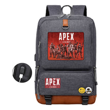 Apex Hero Print Usb Youth School Bag Leisure Travel Backpack