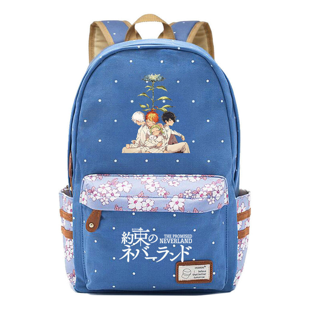 Promised Dream Island Printed Teenage Student Backpack With Floral Floral Floral Casual Backpack For Men And Women