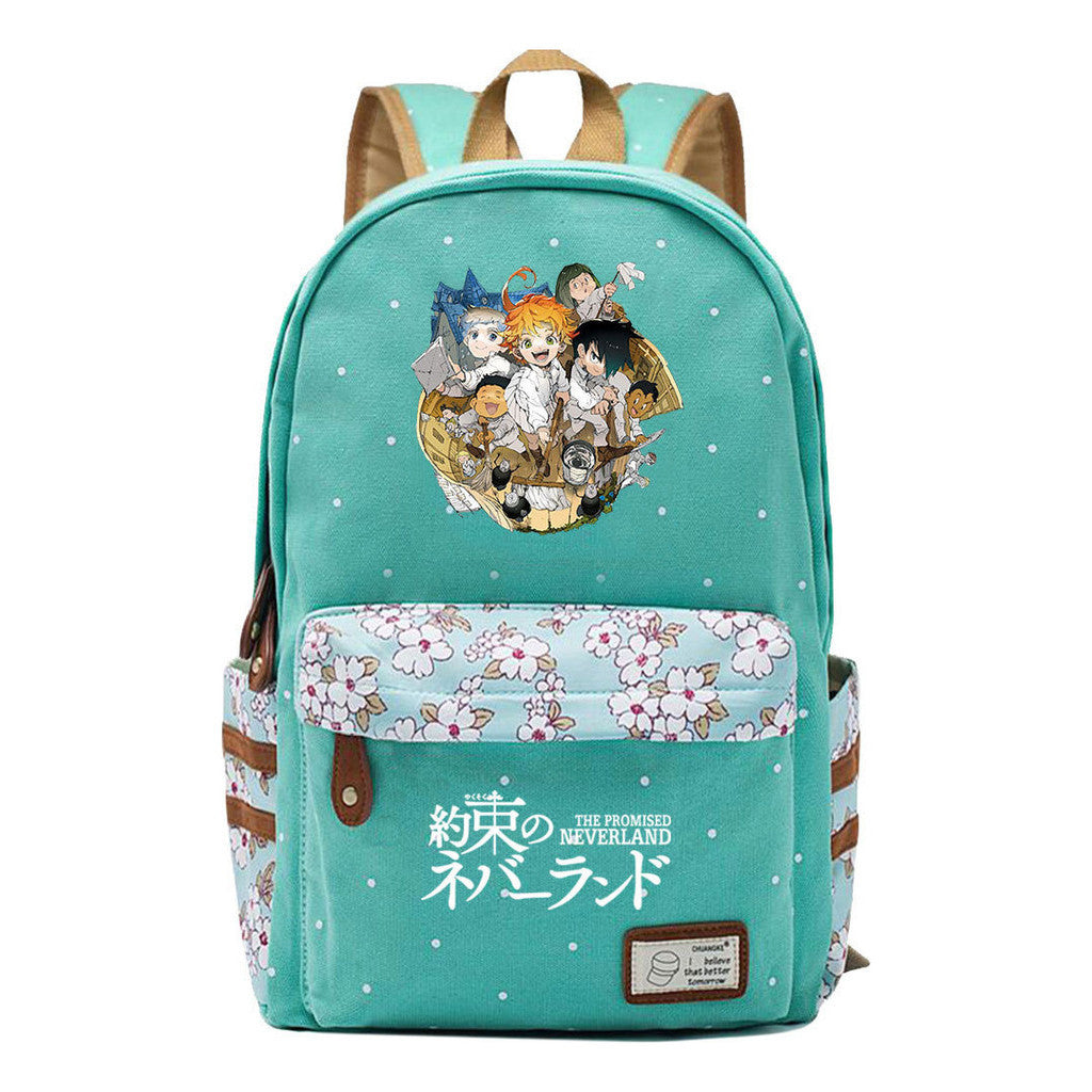 Promised Dream Island Printed Teenage Student Backpack With Floral Floral Floral Casual Backpack For Men And Women