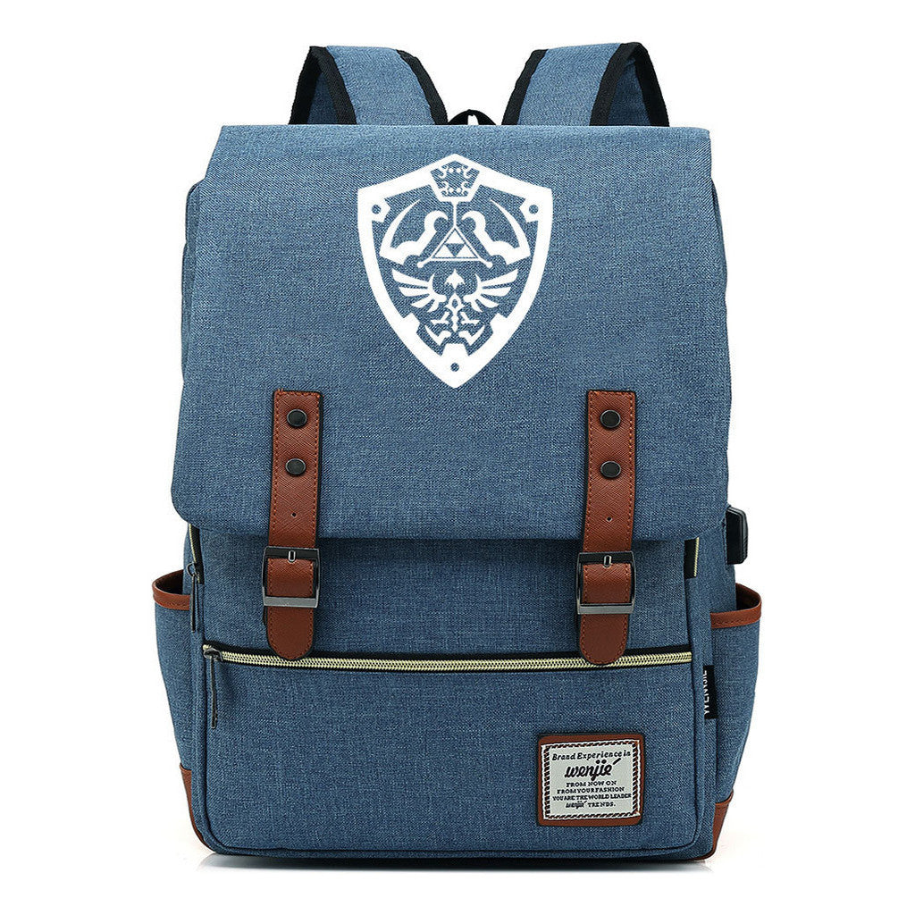 Game The Tear Seal Of The Kingdom Of Zelda Student Backpack Usb Men's And Women's Leisure Backpack