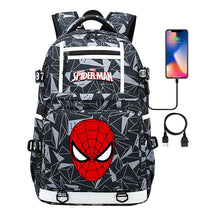 Superhero Printed Youth Student Backpack Men And Women's Leisure Travel Backpack