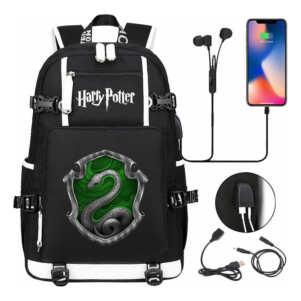 Academy Of Magic Usb Teen Student School Bag Men's And Women's Travel Backpack